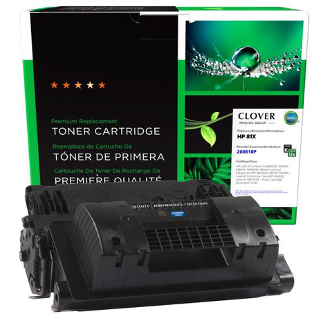 Clover Technologies Group, LLC Remanufactured Extended Yield Toner Cartridge (Alternative for HP CF281X 81X) (40000 Yield)